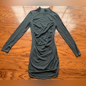 Express Gray Maternity Bodycon Sweater Dress